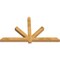 Ekena Millwork Kennewick Rough Sawn Timber Gable Bracket, Western Red Cedar, 72"W x 42"H x 4"D x 4"F, 14/12 Pitch GBW072X42X0404KEN00RWR - alternate 3